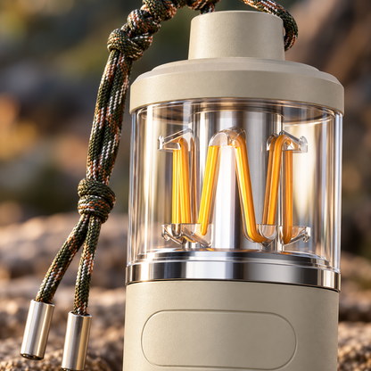 🏕️ Camping Lantern | Durable ABS Shell | Outdoor Adventure | Campers & Travelers | Warm Ambient Glow