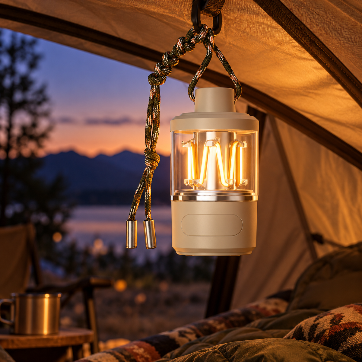 🏕️ Camping Lantern | Durable ABS Shell | Outdoor Adventure | Campers & Travelers | Warm Ambient Glow