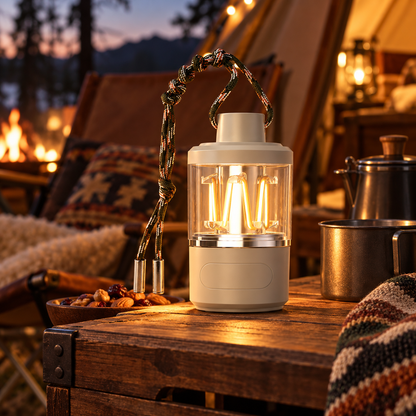 🏕️ Camping Lantern | Durable ABS Shell | Outdoor Adventure | Campers & Travelers | Warm Ambient Glow