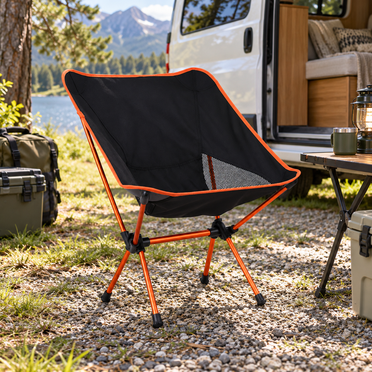 🏕️ Folding Camping Chair | Aluminum Frame | Outdoor Relaxing | Campers & Travelers | Lightweight Portable Comfort