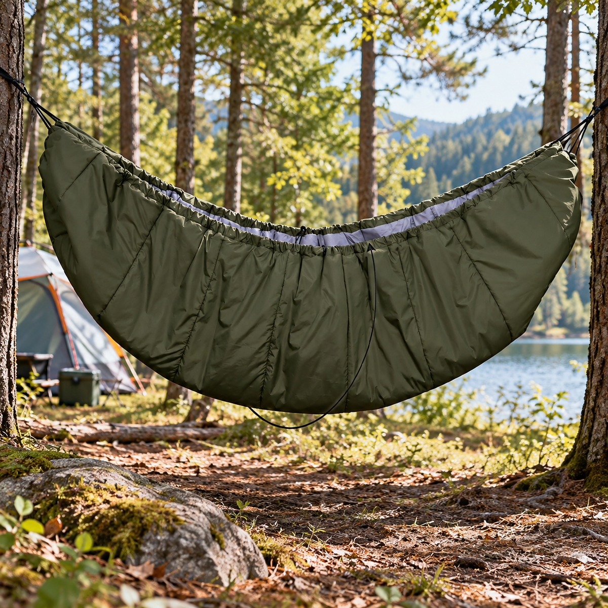 🌲 Outdoor Hammock Sleeping Bag | Nylon Fabric | Camping & Hiking | Adventurers & Travelers | Cozy Hanging Design