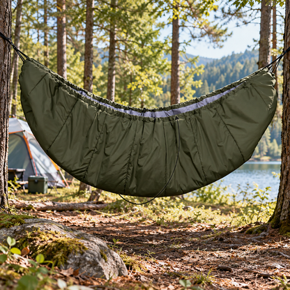 🌲 Outdoor Hammock Sleeping Bag | Nylon Fabric | Camping & Hiking | Adventurers & Travelers | Cozy Hanging Design
