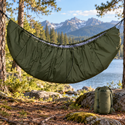 🌲 Outdoor Hammock Sleeping Bag | Nylon Fabric | Camping & Hiking | Adventurers & Travelers | Cozy Hanging Design