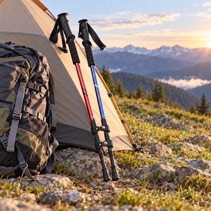 🥾 Hiking Poles | Lightweight Aluminum Alloy | Mountain Trekking | Outdoor Explorers | Adjustable Trail Companion
