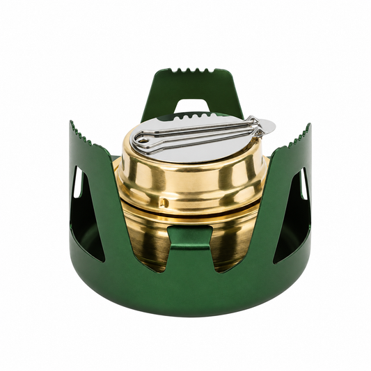 🔥 Portable Alcohol Stove | Brass Metal Build | Hiking & Camping | Outdoor Travelers | Ultra Lightweight Design