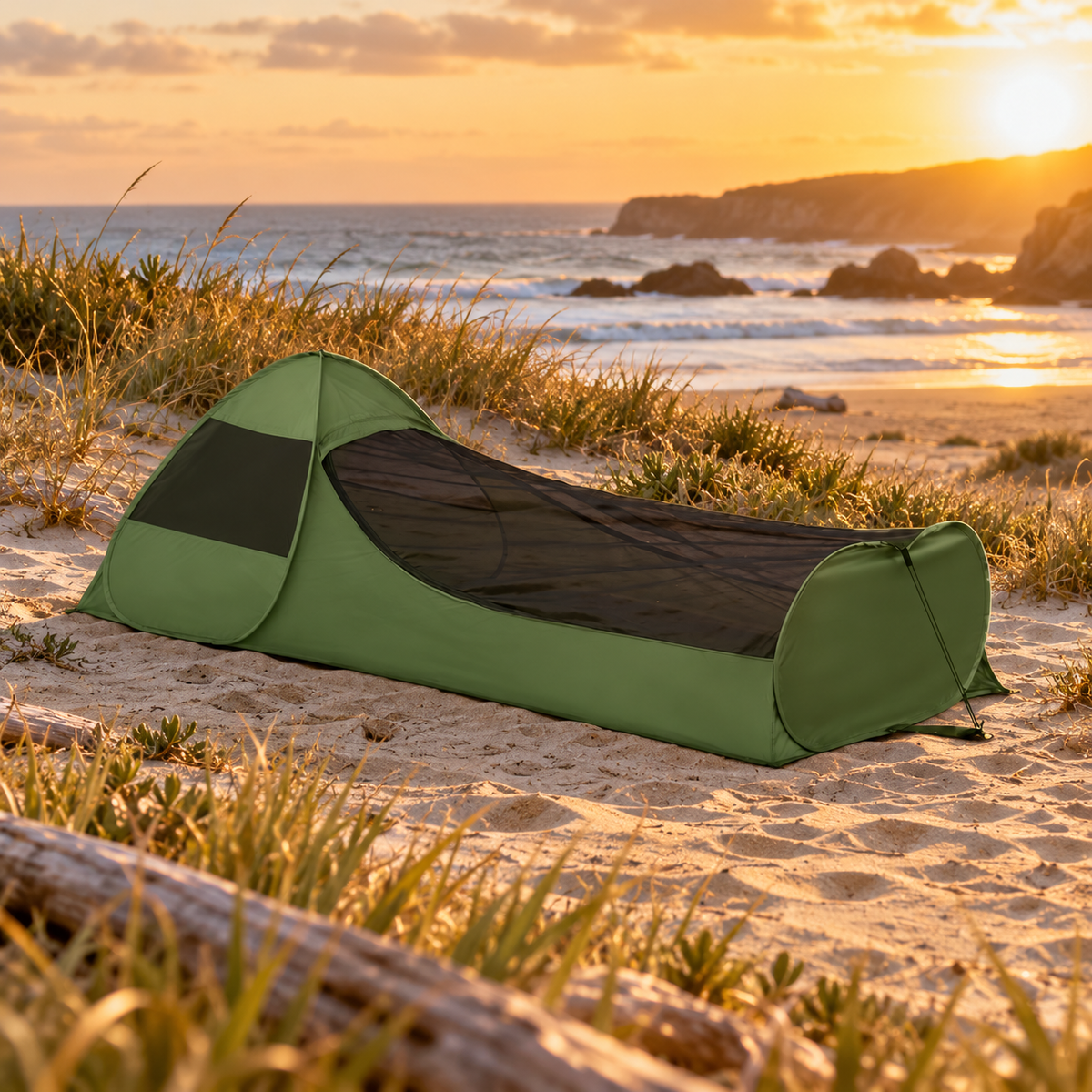 ⛺ Camping Tent | Breathable Mesh Fabric | Outdoor Sleeping | Campers & Hikers | Mosquito Protection Design