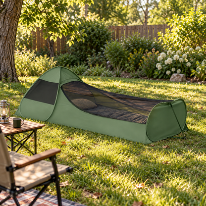 ⛺ Camping Tent | Breathable Mesh Fabric | Outdoor Sleeping | Campers & Hikers | Mosquito Protection Design