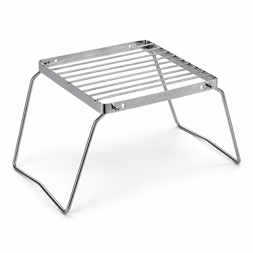 🔥 Portable Grill | Stainless Steel Construction | Outdoor BBQ Camping | Campers & Grill Lovers | Foldable Compact Design