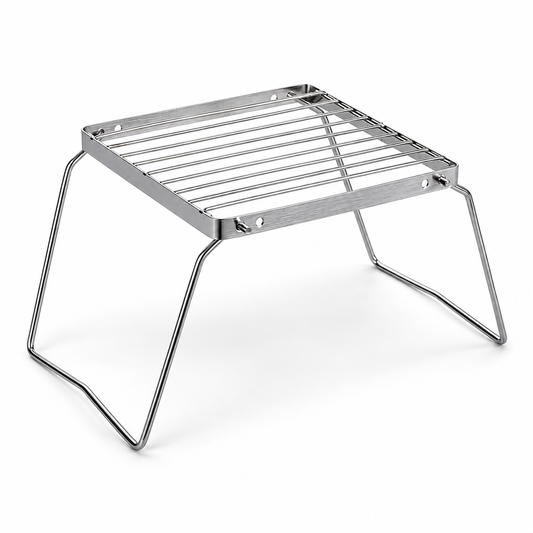 🔥 Portable Grill | Stainless Steel Construction | Outdoor BBQ Camping | Campers & Grill Lovers | Foldable Compact Design